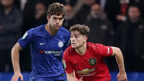 Marcos Alonso and Daniel James