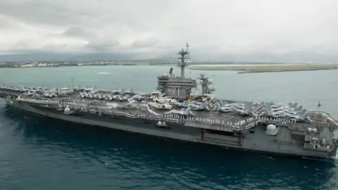 Getty Images/Smith Collection USS Theodore Roosevelt in Hawaii, April 2018