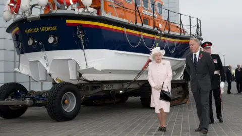 Getty Images The Queen at the RNLI