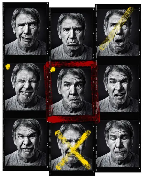 Andy Gotts Harrison Ford pulls faces