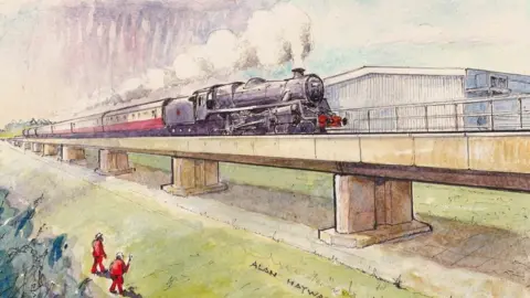 Alan Hayward/Great Central Railway Great Central Railway artist's impression