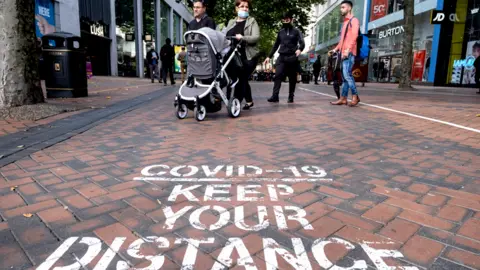 Getty Images Shoppers in Birmingham