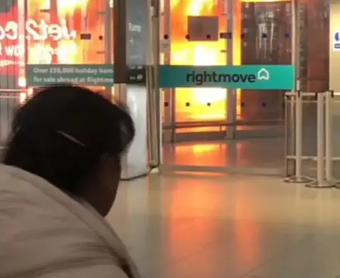 loredora Flames seen from inside the terminal