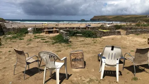 The view from The Dolphins Lodge, Polzeath