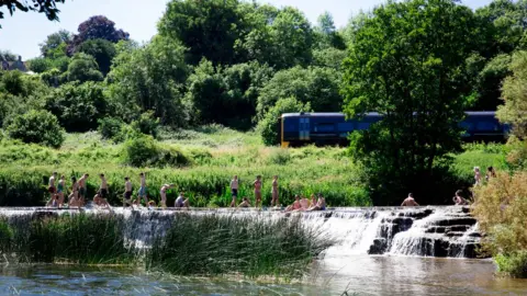 Johnny Palmer Swimmers at Warleigh Weir