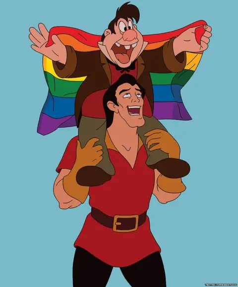 Twitter/TomWardStudio Gaston and LeFou