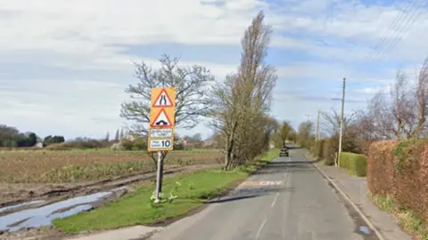 Google North Moor Lane in Halsall