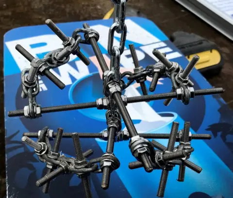 Northumbrian Water The "Barbarian" wipes buster tool