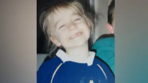 Lowri as a child