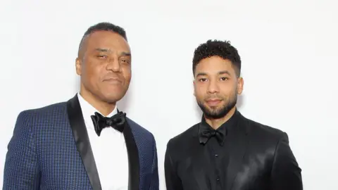 Getty Images Frank Gatson and Jussie Smollett in 2016