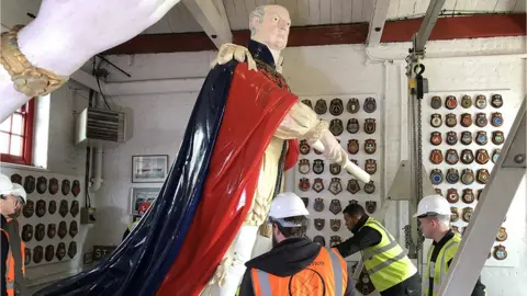 Ministry of Defence/Crown Copyright Figurehead of William IV