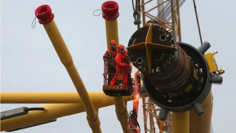 PA Media Work on turbine jackets at BiFab's Burntisland site