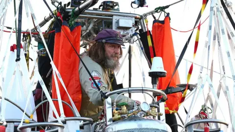 Getty Images Fedor Konyukhov during his solo around the globe balloon attempt