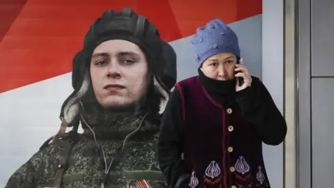 EPA Army poster at Moscow bus stop