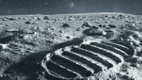 Getty Images Footprint on the Moon