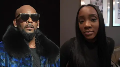 Getty / BBC Three R Kelly and Faith Rodgers