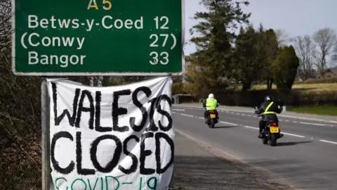 Getty Images Wales is shut sign