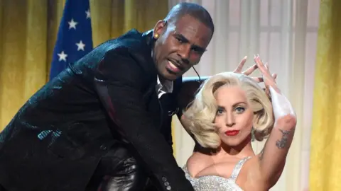 Getty Images R Kelly and Lady Gaga performed together at the 2013 American Music Awards