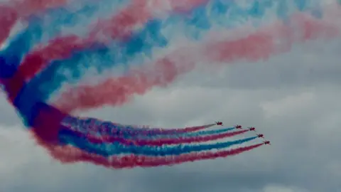 BBC Red Arrows at RAF Cosford Air Show