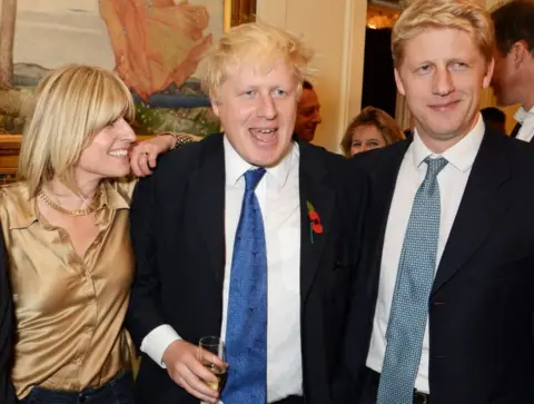 Getty Images Rachel Johnson, Boris Johnson and Jo Johnson