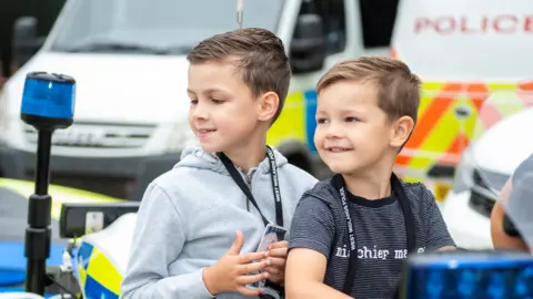 West Midlands Police Oscar and his younger brother Charlie