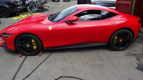 Essex Police Red Ferarri