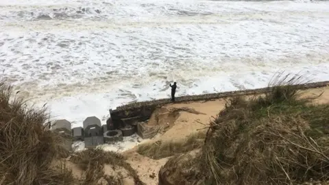 HM Coastguard Gorleston Man on beach