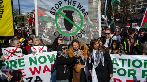 Getty Images Church at Gaza protest