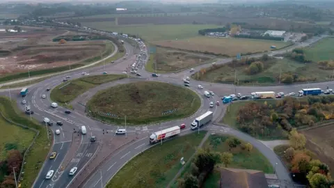 Highways England Black Cat roundabout