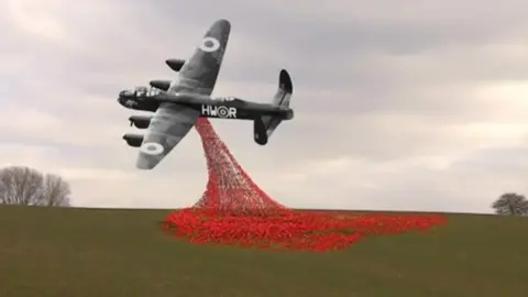 The Bomber Gateway Trust Artist's impression of the sculpture