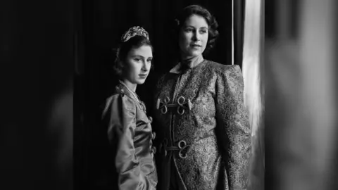 Getty Images Queen Elizabeth II and Princess Margaret
