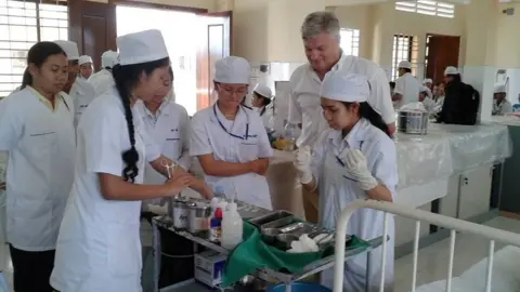 Sue Smith Nurses in Cambodia