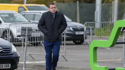 PA Scottish Conservative leader Douglas Ross has arrived at a count in Inverness