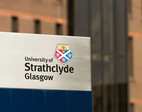 Getty Images Strathclyde University sign