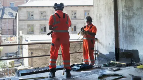 Getty Images construction workers Manchester