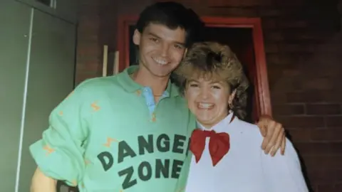 Rollerworld Phillip Schofield at Rollerworld