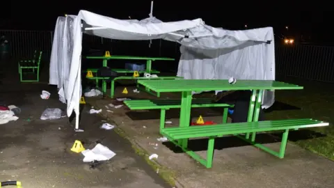 Met Police Bench crime scene