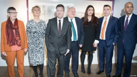 Reuters The seven former Labour MPs who have now formed the Independent Group in Parliament