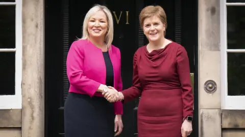 PA Media nicola sturgeon and michelle o'neill