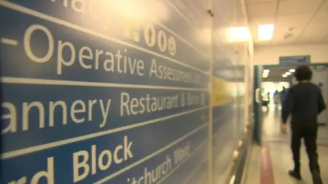 BBC Bedford Hospital interior shot