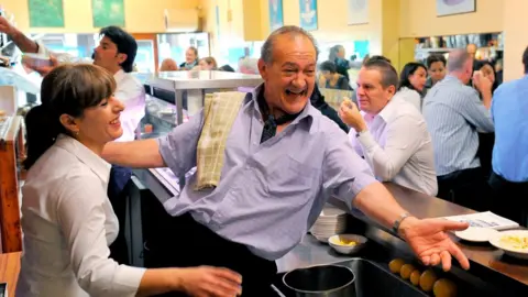 AFP Sisto Malaspina with staff in Pellegrini's
