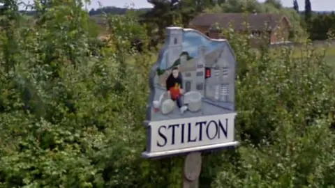 Google Stilton village sign