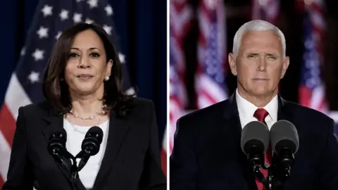 Getty Images Kamala Harris and Mike Pence