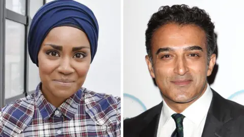 Getty Images Nadiya Hussain and Adil Ray