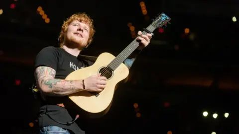 Getty Images Ed Sheeran on tour