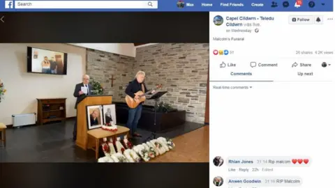 Facebook/ Teledu Cildwrn Funeral Facebook