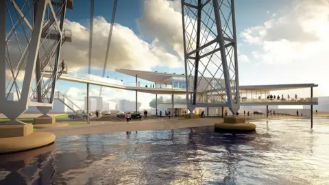 Newport City Council An artist's impression of the bridge once work is complete
