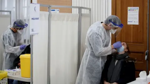 Reuters President Macron said the virus has spread to all parts of France now