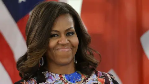 PA Michelle Obama in London in June 2015