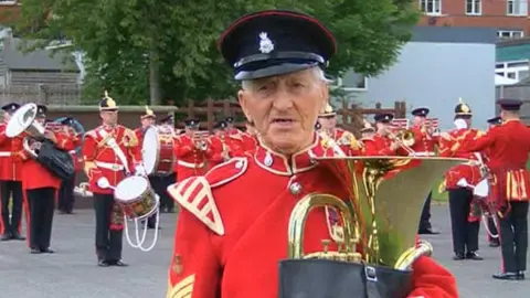 BBC Roy Green now plays euphonium for the Band of the Yorkshire Volunteers
